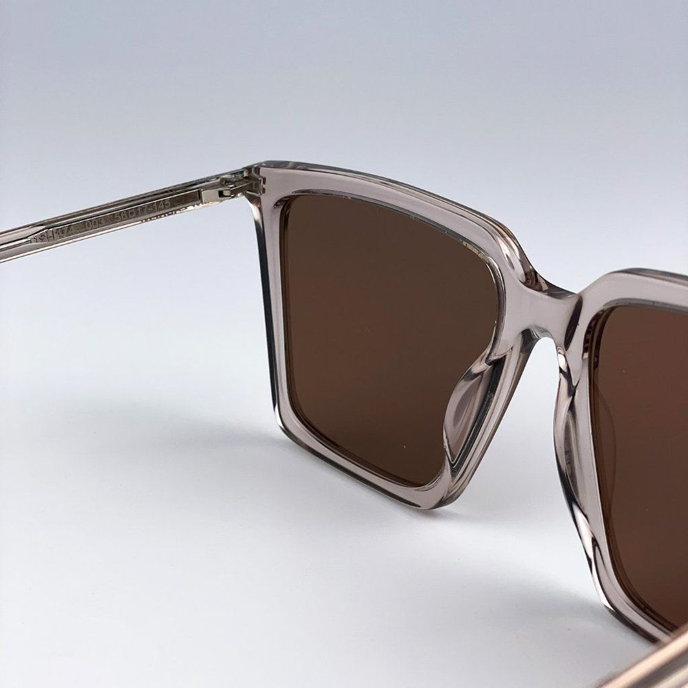Saint Laurent SL474 003 Sunglasses Nude Brown Square Unisex - Picture 11 of 12